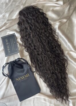 Doczepiany kucyk w kolorze ciemny brąz