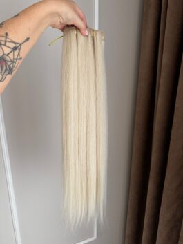 Włosy doczepiane Clip In Barbie Blonde 60cm - obrazek 4