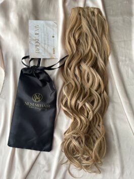 Włosy doczepiane Clip in Natural Blond Loki 60cm - obrazek 3