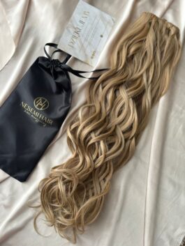 Włosy doczepiane Clip in Natural Blond Loki 60cm - obrazek 2