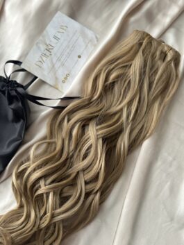 Włosy doczepiane Clip in Natural Blond Loki 60cm