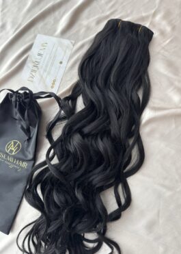 Włosy doczepiane Clip In Black Loki 60cm