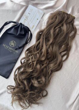 Włosy doczepiane Clip In Light Brown Loki 60cm