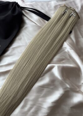Włosy doczepiane Clip In Pure Blonde 50cm
