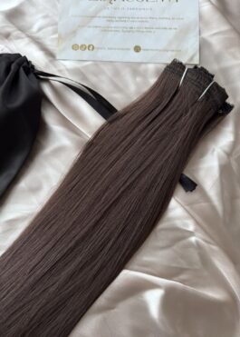 Włosy doczepiane Clip In Dark Brown 50cm